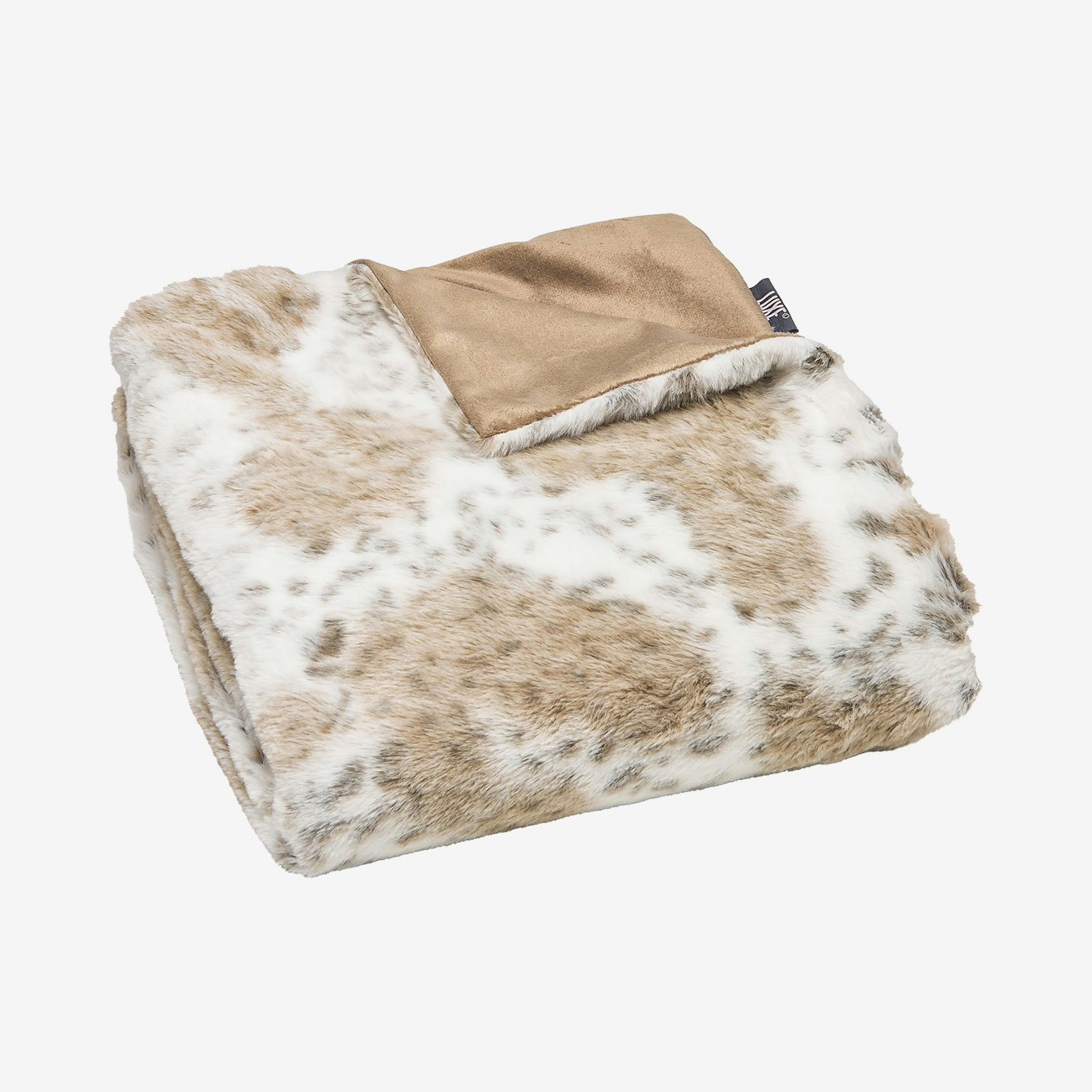 Limited Faux Fur Throw Snow Leopard by Luxe Faux Fur Fy